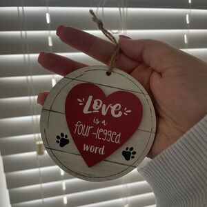 Red Heart Pet Ornament